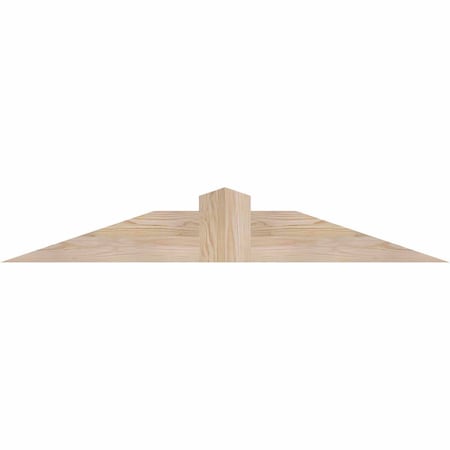 Ekena Millwork Portland Smooth Timber Gable Bracket, Douglas Fir, 48"W x 8"H x 1 1/2"D x 5 1/2"F, 4/12 Pitch GBW048X08X0206POR00SDF